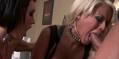 Dylan Ryder sharing a thick delicious cock with busty Bridgette