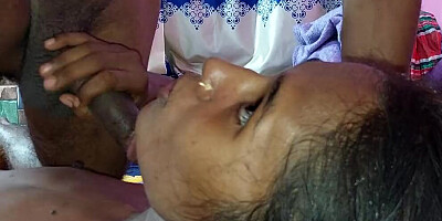 Amateur threesome caught by his wife who gets fucked hard, desi house fuck