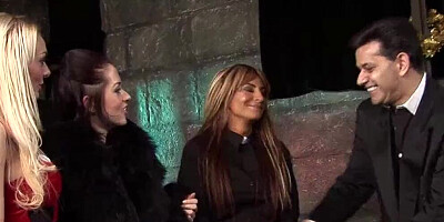 Two sluts are getting religious and came for a conversion