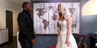 Bride Slut: Ella Nova Takes 5 Hard Cocks right before her Wedding Day