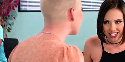 Jenna Sativa and Riley Nixon have Sex in the School Cafitiria