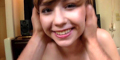 Petite girl Fira Ventura strokes a big cock and rides it