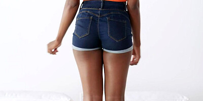 Thick ass ebony angel gets pumped by an endowed white stud until orgasm