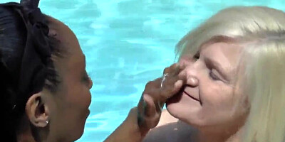 Fingered lesbian granny