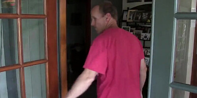 MILF and stepdaughter are fucked by horny neighbors in this 4some