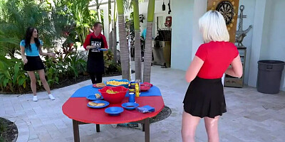 BFFs Sofie Reyez and Sabrina Snow need a Football Lesson