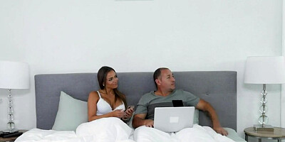 Astonishing babe Havana Bleu is fucked in front of a cuckold husband