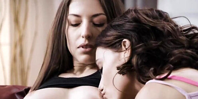 Spencer Bradley and another lesbian drilling butts with sex toys