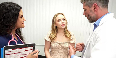 Anna Claire Clouds taking a creampie at the doctor