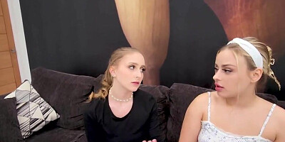 Anna Claire Clouds and her girlfriend are sharing dude's phallus