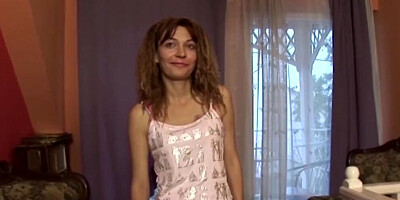 Brunette German lady gets fucked and pissed by her horny dude