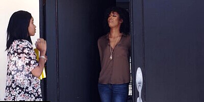 Sensual Ebony Lesbian Hotties Misty Stone & Jenna Foxx Make Out And Lick Each Other's Pussies - MYLF