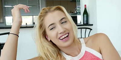 Baby sister Sierra swallows her bro's hot sticky load