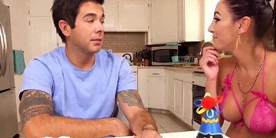 Stepson Gets A Messy Birthday Blowjob Surprise - 1000Facials