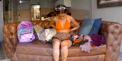 Petite 18 Year Old Amateur Latina Demon Anal in Fake Model Audition