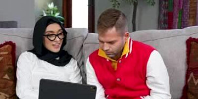 Watching porn with my hijab best friend