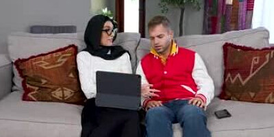 Watching porn with my hijab best friend