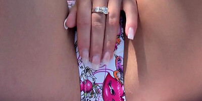 Depraved blonde Lena Nitro takes a thick cock in the yard