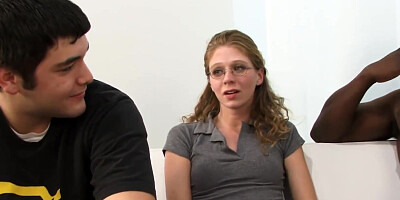 Hubby Helps Wife Jenny Leigh Undress for Her BBC Cuckolding Session