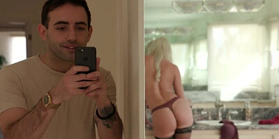 FamilyXXX - Squirting Blonde MILF Step Mom London River Big Cock Cum on Big Tits