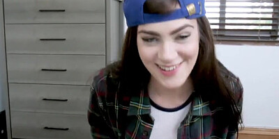 Hot tomboy slut fucks her stepbrother