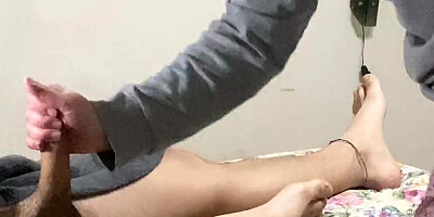 My sister catches me using a fake pussy, and gives me hers
