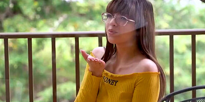 Petite Sneaky Teen Slut With Glasses Gets Caught Fucking