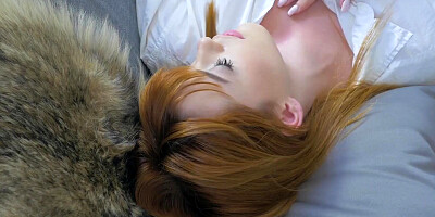 Ebony and blonde lady friends dive into sensual interracial sapphic lovemaking