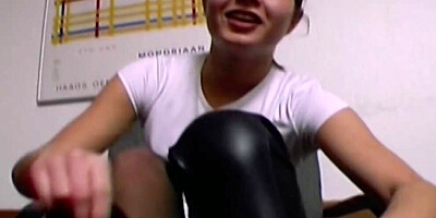 Stockings' German Babe Loves pleasing Two Hard Cocks