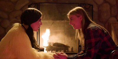 Young broad loves getting her hairy pussy licked by lesbian chicks