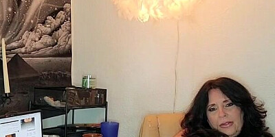 Amateur mature is smoking a cigarette in this fan requested video