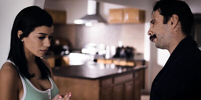 Insomniac stepdad lusts for hot latina teen stepdaughter