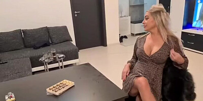 Blonde secretary is fucking with a boss in the office
