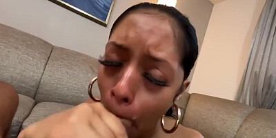 Latina MILF is rubbed with oil and fucked in this POV video