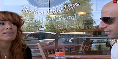 Brunette Latina Milf with fat tits picked up in public for a spontaneous fuck