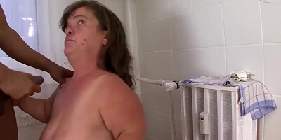 Midget Granny with Big Cock Interracial Fuck