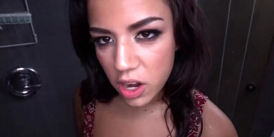 Hot StepSister Walks in on Stepbrother in Shower and Gets Fucked