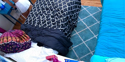 Exotic Stepdaughter so Excited she Jumps on Dick