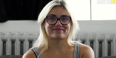 French Amateur Gaby Gives Pornstar Blowjob And Rides Him Like A Pro - AMATEUR EURO