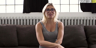 French Amateur Gaby Gives Pornstar Blowjob And Rides Him Like A Pro - AMATEUR EURO
