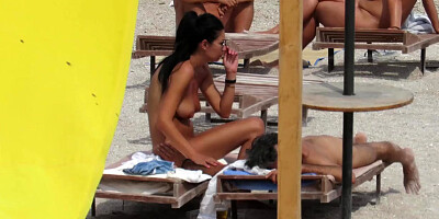 Mature Nudist Amateurs Beach Voyeur - MILF Close-Up Pussy