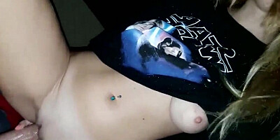 Marvelous amateur girl is filmed by her partner during copulation