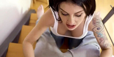 Stepson Shows Sexy MILF more than his Homework