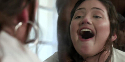Natural knocker Alyx Star is getting nailed by black chap