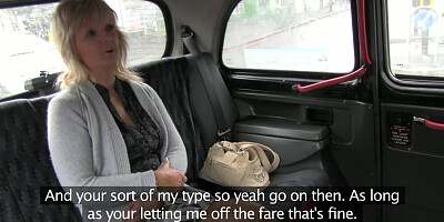 FakeTaxi - Blonde milf fucks taxi driver