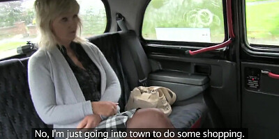 FakeTaxi - Blonde milf fucks taxi driver
