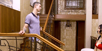 MATURE4K. Stepmothers idea is to be nailed in mouth and snatch by stepson