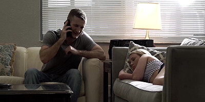 Blonde Teen Dixie Lynn Has Sexual Encounter with Step-Brother for Last Time