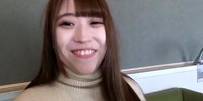 Amateur Japanese teen is wrapping her bushy cherry around boyfriend's dick
