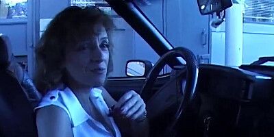 Curvy mom gets jizz all over her tits after being fucked outdoors